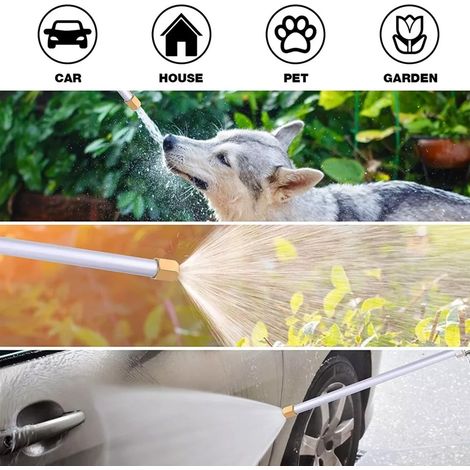 Lance de nettoyeur haute pression en alliage d'aluminium, outil de nettoyage pour le lavage de voiture et l'arrosage du jardin (1/5)