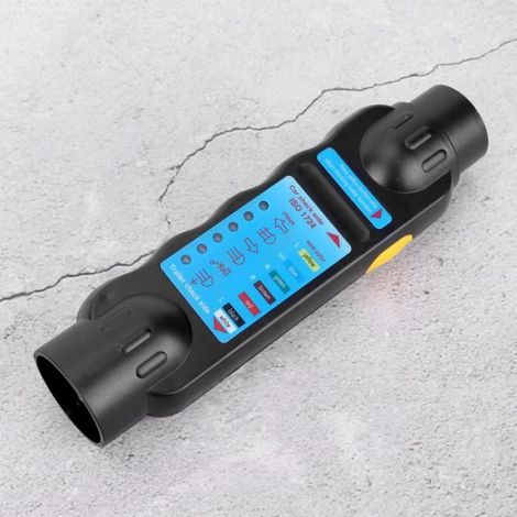 1 Testeur de remorque, 6 indicateurs LED, prise 7 broches, portable, ABS et cuivre, pour caravane (1/3)