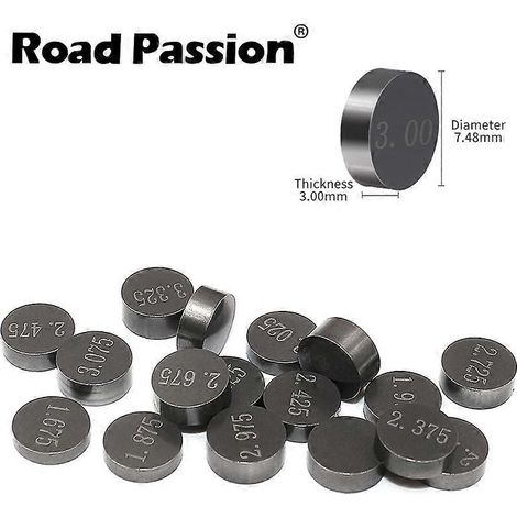 46 calces de válvula compatibles para motocicleta de 7,48 mm de diámetro para Suzuki AN650A AN650 AN400 y Kawasaki ZZR600 ZX900 ( ) (1/4)
