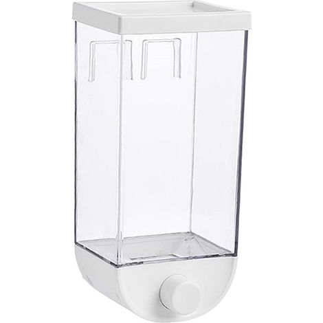 10243 Bidon distributeur 1 Kg distributeur de céréales noix et légumes  Couleur: Blanc