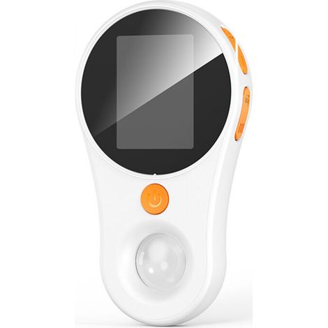 Digitales Makromikroskop mit festem Fokus, tragbare Lupe, 2-Zoll-Farbbildschirm, 200 W Pixel, 500-fache Vergrößerung, 8 integrierte LEDs, wiederaufladbarer Akku (weiß)