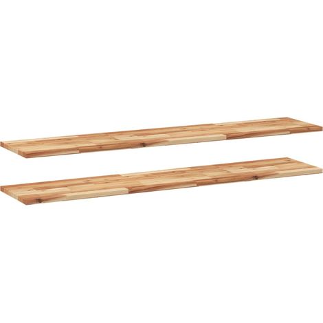 Étagères murales 2 pcs,Étagère flottante 160x30x2 cm acacia massif à l'huile CFW30220 (1/5)