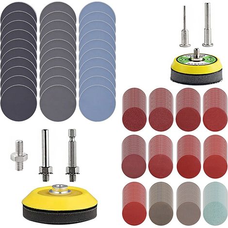 Disques de ponçage abrasifs, 279 pièces, pour meuleuses d'angle et fabrication de meubles (1/5)