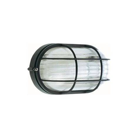 Plaf. Picc.Cage de ligne industrielle noire ovale (1/3)