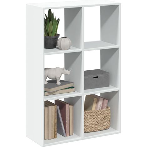 Raumteiler-Bücherregal Weiß 69,5x29x103,5 cm Holzwerkstoff