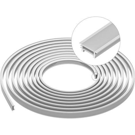 Profil LED Silicone T2010, 3 m, pour Bande Flexible 10-12 mm, IP67 Étanche, Éclairage 120° – Sans bande LED (1/5)