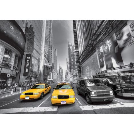 Papier Peint intissé New York Taxi Jaune 360x270 cm (1/3)