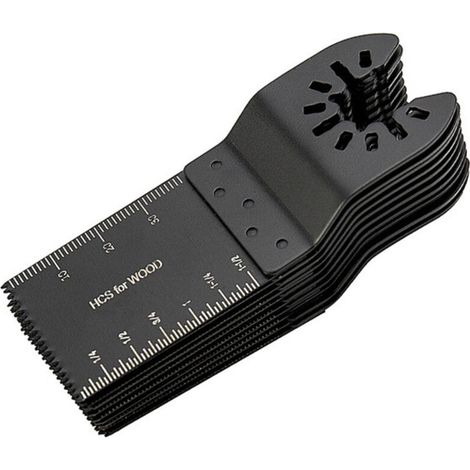 Lot de 10 lames de scie oscillantes multi-coupes de haute qualité pour outils électriques, pour la découpe du bois et du métal. (1/5)