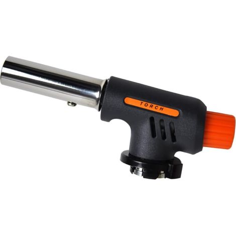 Bruciatore a butano multifunzionale con accensione manuale per barbecue, campeggio e cucina, torcia a fiamma per barbecue e scongelamento