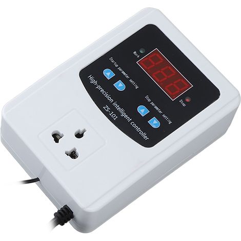 Contrôleur de température numérique 1500 W 10 A avec écran LCD, thermostat numérique pour incubateur, brasserie, serre, prise UE 220 V (1/5)