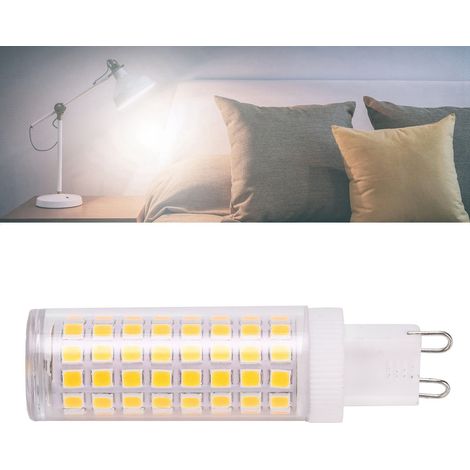 G9 10W LED-Lampe, 1000 lm, 100 LEDs, Bipolar-Sockel, Maiskolbenform, für Kronleuchter, 100–240 V, neutralweiß (4000–4500 K) (1/5)