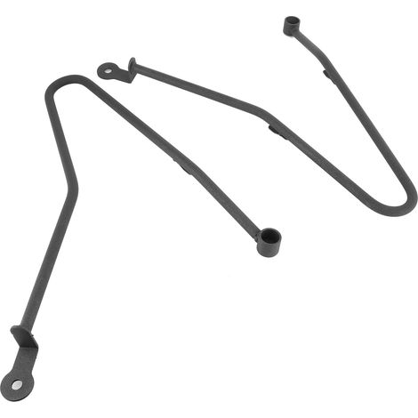 Supports de sacoches avec barres de fixation et protections, compatibles avec Triumph Bonneville T100/Thruxton 900 (noir) (1/5)