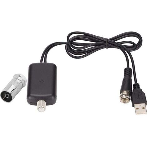 Amplificateur Antenne TV,Amplificateur De Signal Intrieur 12 Volts pour Cam-Car Qualit 12 Volts Intrieur 4K Numrique Terrestre 25 DB HD Antenne TV Amplificateur De Signal Intrieur Amplificateu (1/4)