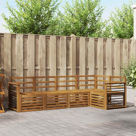 Sofagarnituren 5 pcs Natur Massivholz Akazie (1/5)