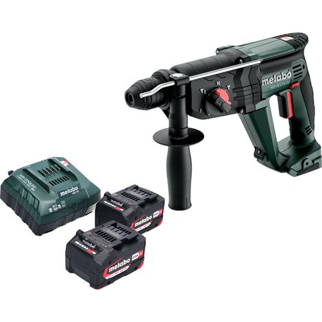 Metabo KH 18 LTX 24 Akku Kombihammer 18 V 2,1 J SDS Plus + 2x Akku 4,0 Ah + Ladegerät
