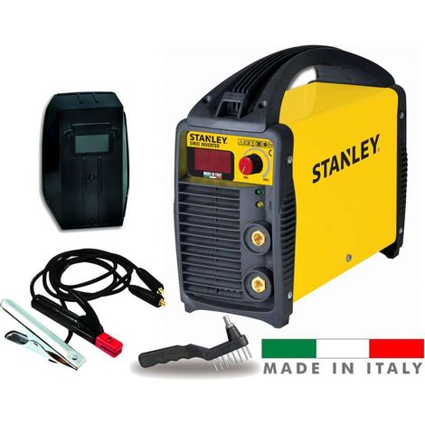 saldatrice inverter mma ad elettrodo rivestito stanley sirio 210 mma made in italy (1/3)