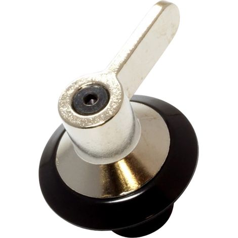Ersatzteil - Bedienknopf aus Edelstahl (schwarz) -  - SMEG