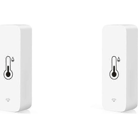 2 Stück Tuya Smart Temperatur- und Feuchtigkeitssensor Wifi App Fernüberwachung für Var Smart Life App Fortsetzung (1/5)