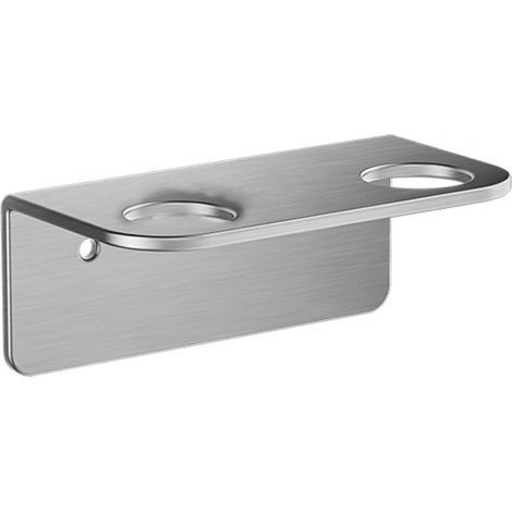 Stainless steel wall-mounted soap bottle holder, 12.5 cm (brushed) (1/5)