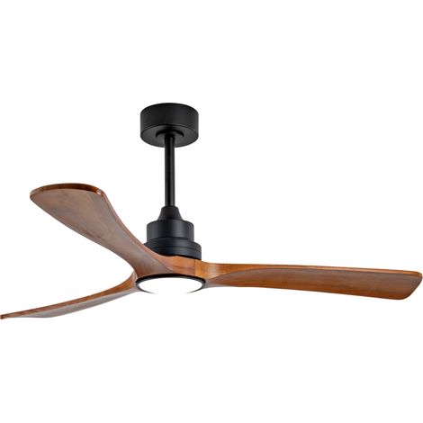 Ventilatore da soffitto 52 pollici con luce, 3 pale in legno, motore DC silenzioso, HOMVRA (1/5)
