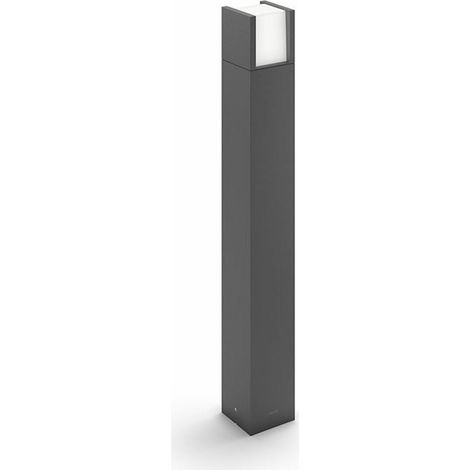 Philips – Potelet d'extérieur LED 6W IP44 77 cm – Aluminium anthracite – Température de couleur 4000K – Éclairage moderne pour allées (1/5)