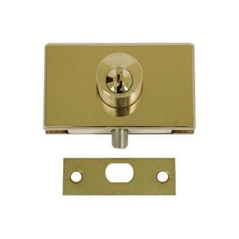 Serrure de vitrine 1 cylindre chromé brillant - STREMLER - 1450.30.0 (1/3)