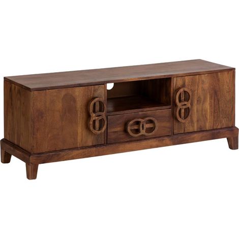 Meuble TV en bois d'acacia Quilla (1/5)