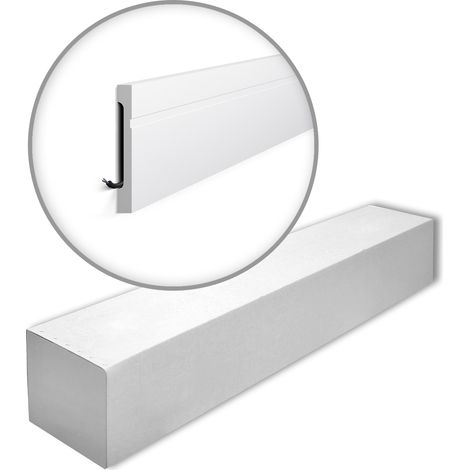 NMC FD15-box WALLSTYL Noel Marquet 1 caja 8 piezas Zócalo diseño atemporal clásico blanco 16 m