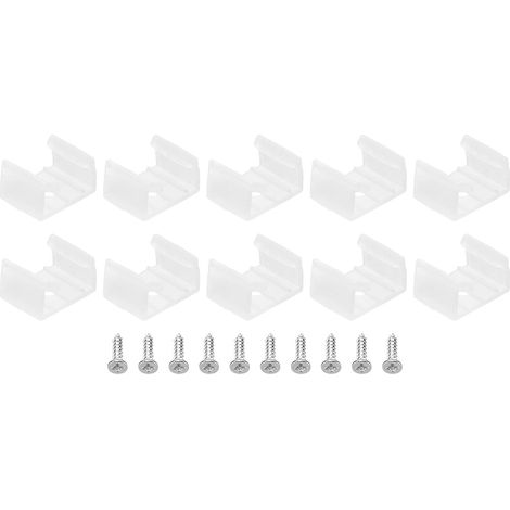 100pcs Translucent LED Strip Clips for 14mm-17mm (1/5)