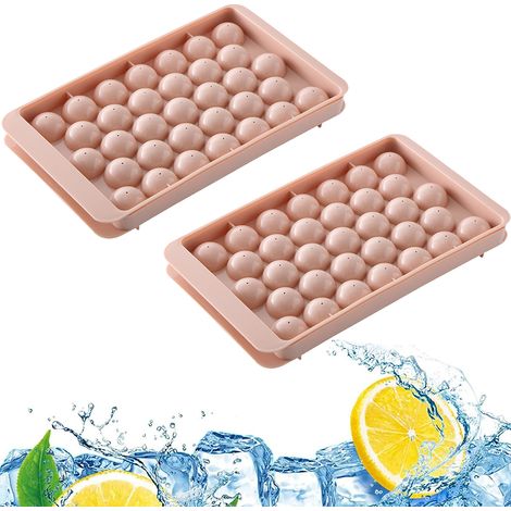 Moule À Glace Ronde - Pour Whisky Cocktails Café Thé - 12 Sphères De Glace - En Silicone Flexible (1/5)