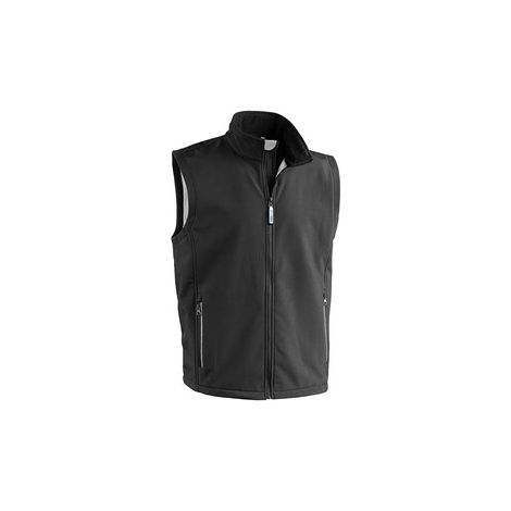 GILET PONENTE SOFTSHELL NERO/SILVER TG L
