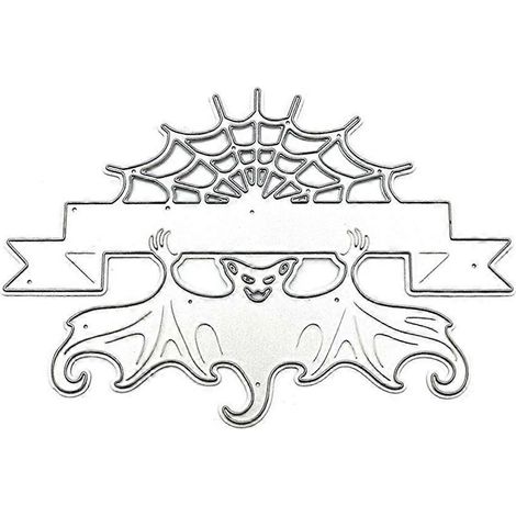 Halloween-Spinnennetz-Stanzschablone für Metall, DIY-Scrapbooking-Album, Papierkarten, Prägedekoration