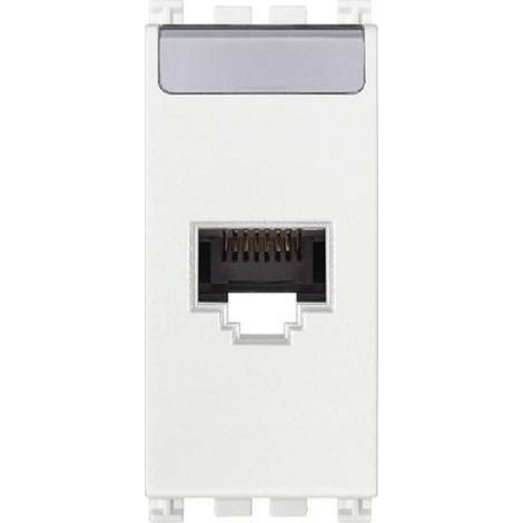 VIMAR 19339.11.B - Presa RJ45 Netsafe Cat5e UTP Bianco (Arkè) (1/5)