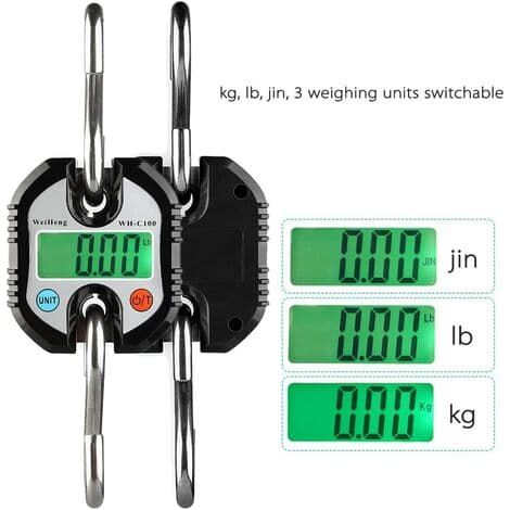 Balance numérique pour bagages Crane, balance pour sacs, 3 unités de poids (0-100 kg / 50 g, 100-150 kg / 100 g) (FQ)