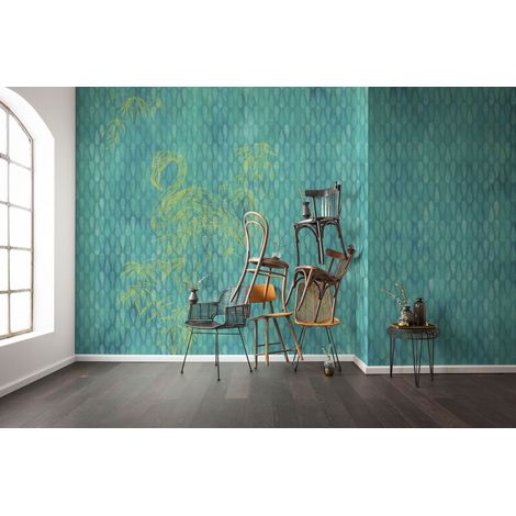 Papier peint panoramique classique,modern,vintage & retro Wild Flamingo (1/4)