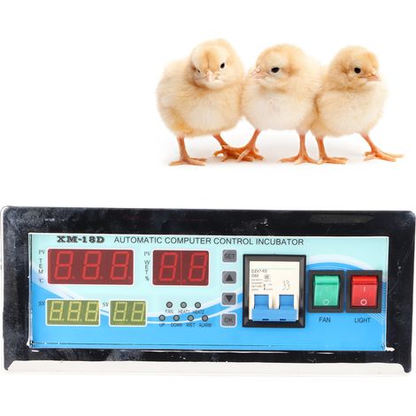 Contrôleur d'incubateur 180-240 V XM-18D - Contrôleur de température et d'humidité entièrement automatique (1/5)