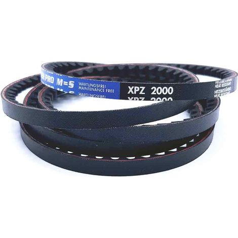 Courroie type trapézoïdale crantée XPZ2000