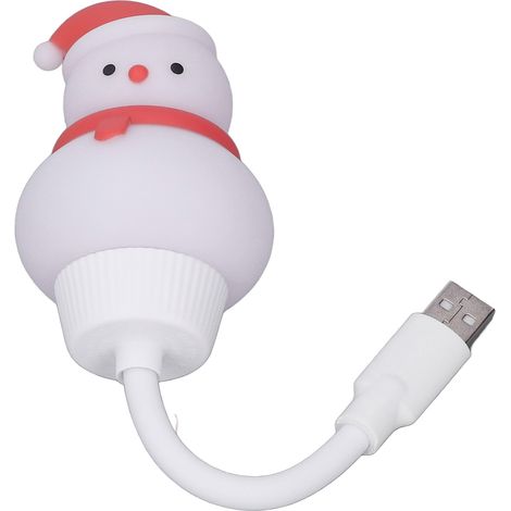 Mini lampe LED USB en forme de dessin animé, facile à brancher et à utiliser, économie d'énergie, lampe de lecture USB flexible pour la table de chevet, les études et le camping. (1/5)
