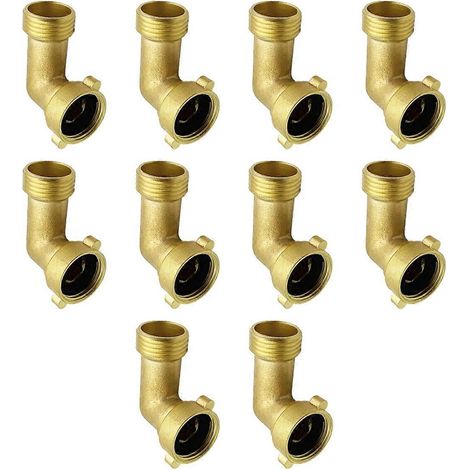 10er-Pack Gartenschlauchwinkel 90 Grad Schlauchadapter Schlauchwinkel 3/4 Zoll