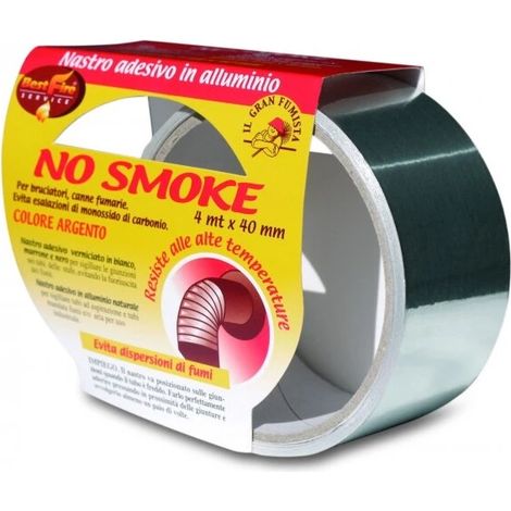 nastro adesivo best fire "no smoke" in alluminio, 40 mm x 4 mt