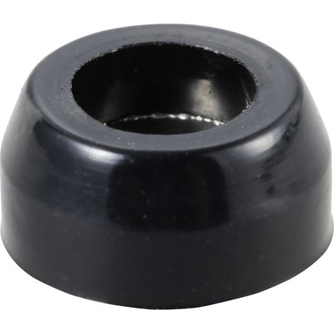 TRU COMPONENTS TC-11654304 Gerätefuß verschraubbar, rund Schwarz (B x H) 11 mm x 6 mm 1 St.
