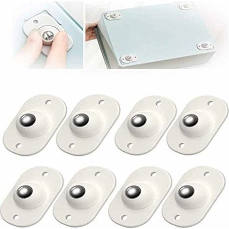 24 Pièces Roulette Auto Adhésive Poulie Univers De Type PÂte Poulies Universs À Rotation À 360 DegrÉs Roulettes Pour Meubles Roulettes Auto-adhésives Pour Étagère Poub Boîte De Rangement,Fonepro (1/5)