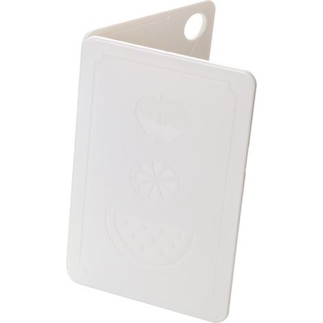 Planche à découper pliable et portable en plastique pour fruits, idéale pour les pique-niques et le camping en plein air. Motif riz nordique blanc, 20 x 12,5 x 0,8 cm. (1/5)