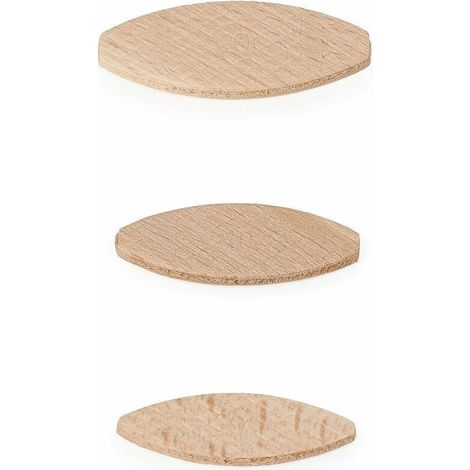 Versailles assortiment lamello d’assemblage type Lamello 0,10，20， 300 pièces/taille lamelle bois en hêtre massif Idéal pour fraiseuse bois/fraiseuse à lamelles (1/3)