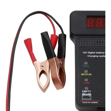 Tester universale da 12V per batterie e alternatori di auto e moto – Analizzatore automatico di carica e stato della batteria