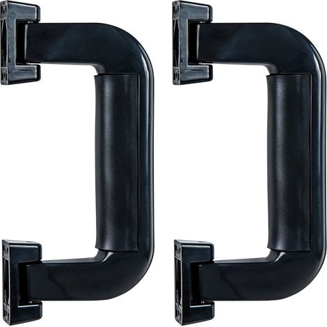 HMF 14971-02 Koffergriff 2er Set, 16,5 x 7,5 cm, schwarz (1/5)