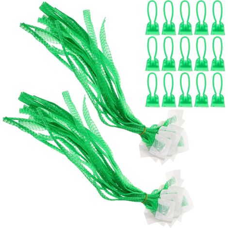 filets à provisions réutilisables en nylon vert résistants (1/5)