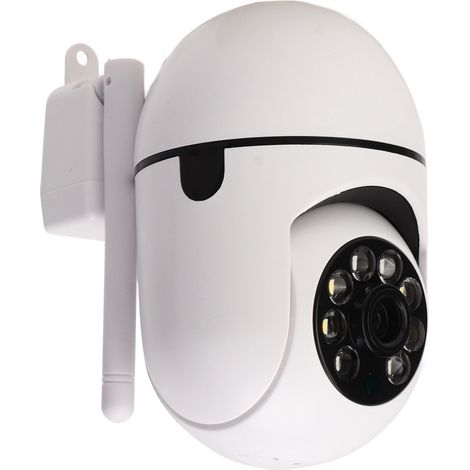 Caméra de sécurité Wi-Fi 1080p HD avec vision nocturne, interphone bidirectionnel et télécommande, idéale pour la maison ou le magasin. (1/5)