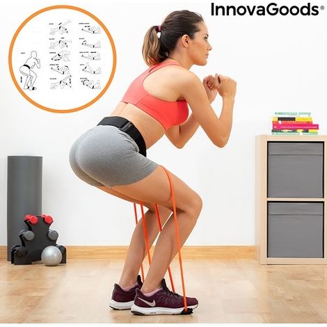 Bootrainer – Gürtel mit Widerstandsbändern, kompatibel mit Gesäßmuskeltraining + Trainingsanleitung (1/5)