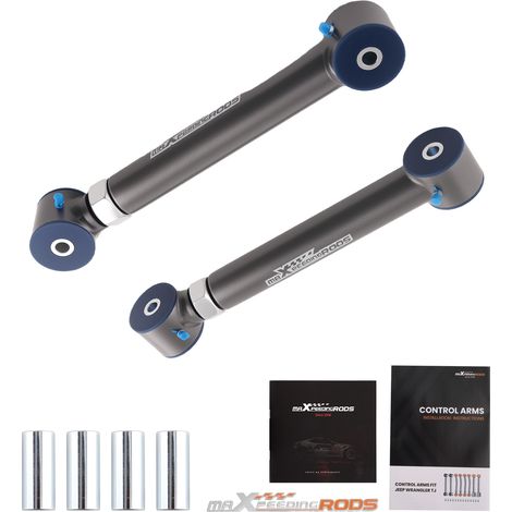 2PCS REAR UPPER ADJUSTABLE CONTROL ARM KITS SET FOR JEEP WRANGLER TJ 1997-2006 (1/5)